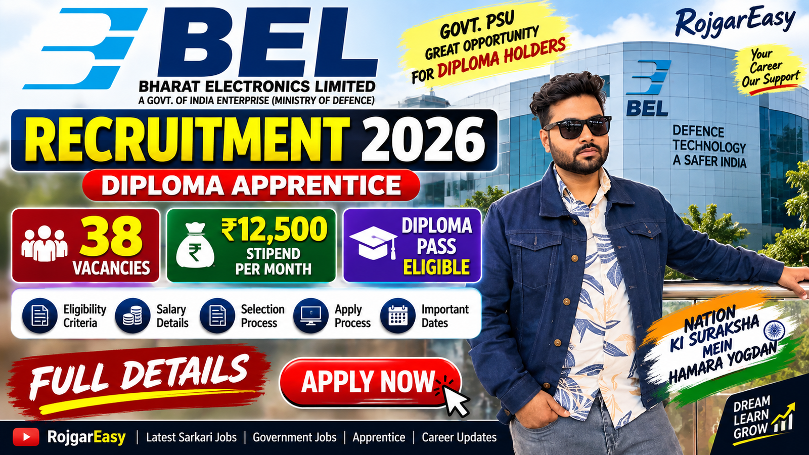 BEL Diploma Apprentice Recruitment 2026